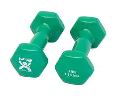 Fabrication Enterprises Dumbbell Pair Hexagon Heads CanDo® 3 lbs.
