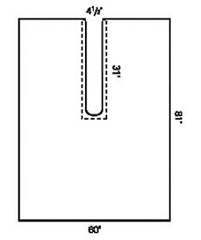 O&M Halyard Inc Surgical Drape Large Impervious Split Drape 60 W X 81 L Inch Sterile