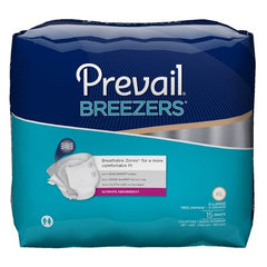 First Quality Unisex Adult Incontinence Brief Prevail® Breezers® X-Large Disposable Heavy Absorbency - M-682565-2638 - Case of 4