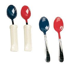 Patterson Medical Supply Pediatric Spoon Built-up Handle Red Plastisol Coated