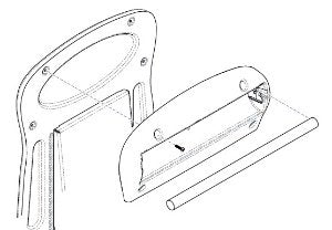 Midmark Chair Paper Roll Holder For 647 Barrier-free Power Podiatry Procedures Chair