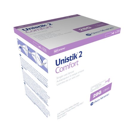 Owen Mumford Lancet Unistik® Normal Flow Lancet Needle 1.8 mm Depth 28 Gauge