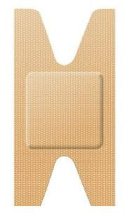 Dukal Adhesive Strip American® White Cross 1-1/2 X 3 Inch Fabric Knuckle Tan Sterile