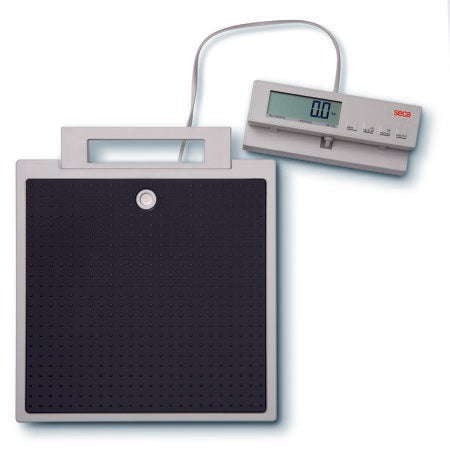 Seca Floor Scale seca® 869 Digital LCD Display 550 lbs. Capacity Black AC Adapter / Battery Operated