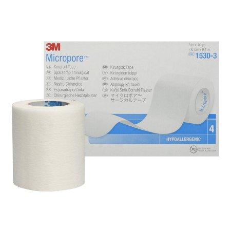 3M Medical Tape 3M™ Micropore™ Skin Friendly Paper 3 Inch X 10 Yard White NonSterile