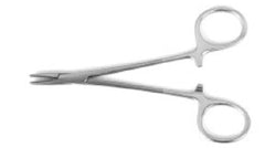 Teleflex Medical Needle Holder 4-3/4 Inch Length Straight, Delicate Smooth Jaw, 15 X 2 mm jaw Finger Ring Handle, Bright Finish - M-684763-4225 - Each