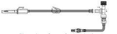 ICU Medical Transfer Set 85 Inch - M-685677-2496 - Case of 25