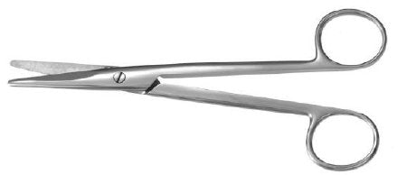 Dissecting Scissors Padgett® Mayo 7-1/2 Inch Length Surgical Grade Stainless Steel NonSterile Finger Ring Handle Straight Blade Blunt Tip / Blunt Tip