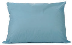 Standard Textile Bed Pillow PerVal® 21 X 26 Inch Blue Reusable