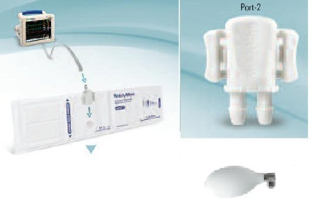 Welch Allyn Blood Pressure Cuff and Bulb FlexiPort® Adult Arm Size 11 Cuff 25 - 34 cm Cloth Fabric Cuff