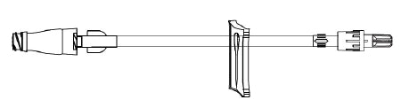 ICU Medical Extension Set 7 Inch Tubing DEHP-Free - M-687674-3444 - Case of 50