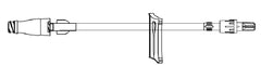 ICU Medical Extension Set 7 Inch Tubing DEHP-Free - M-687674-3444 - Case of 50