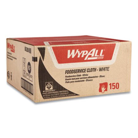 WypAll® X80 Foodservice Towel, Kimfresh Antimicrobial Hydroknit, 12 1/2 x 23 1/2, 150/Ct