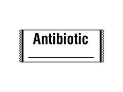 Shamrock Scientific Drug Label Shamrock Anesthesia Label ANTIBIOTIC / _____ White 1/2 X 1 Inch - M-687884-4392 - Roll of 1