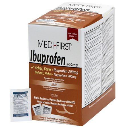 Medique Products Pain Relief Medi-First® 200 mg Strength Ibuprofen Tablet 250 per Box