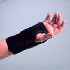 Darco International Wrist Brace Deluxe Aluminum / Cotton Flannel / Nylon / Trilaminate Foam Right Hand Black Small