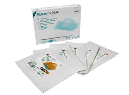 3M Silver Mesh Dressing 3M™ Tegaderm™ 4 X 5 Inch Rectangle Sterile