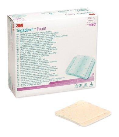 3M Foam Dressing 3M™ Tegaderm™ High Performance 4 X 4 Inch Square Non-Adhesive without Border Sterile