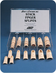 Bird & Cronin Finger Splint Stax® Adult Size 5-1/2 Pull-On Left Hand Tan