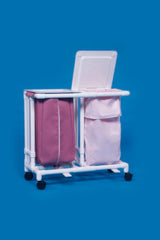 IPU Double Hamper with Bags Classic 4 Casters 39 gal. - M-688645-2131 - Each