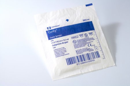 Cardinal USP Type VII Gauze Sponge Curity™ Cotton 8-Ply 4 X 4 Inch Square Sterile