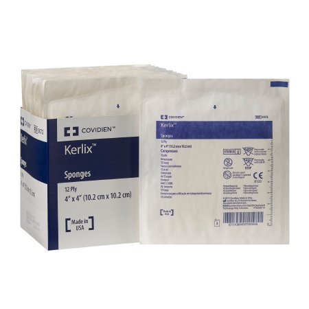 Cardinal USP Type VII Fluff Dressing Kerlix™ Fluff Dried Woven Gauze 12-Ply 4 X 4 Inch Square Sterile