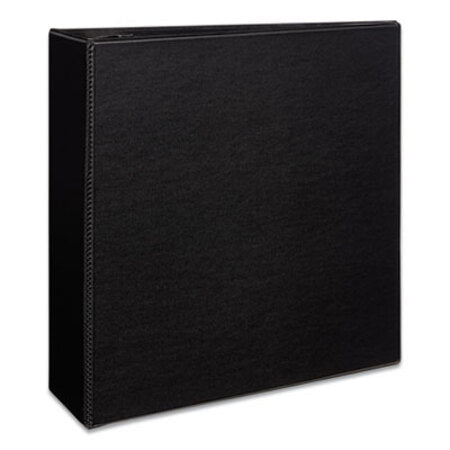 Avery® Durable Non-View Binder with DuraHinge and EZD Rings, 3 Rings, 4" Capacity, 11 x 8.5, Black, (7801)