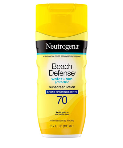 Neutrogena Beach Defense® Water + Sun Protection Sunscreen Lotion Broad Spectrum SPF 70