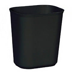 Lagasse Fire-Resistant Trash Can 14 gal. Rectangular Black Thermoset Polyester Open Top - M-688896-4483 - Each