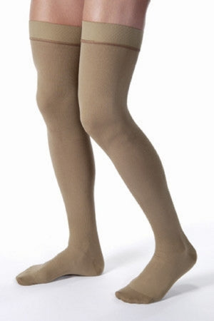 BSN Medical Compression Stocking JOBST® for Men Thigh High Large Khaki Closed Toe