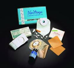 Nu-Hope Laboratories Post-Op Ostomy Pouch Nu-Flex™ Nu-Comfort™ Two-Piece System 3/4 to 1-1/2 Inch Stoma Drainable Oval A, Deep Convex