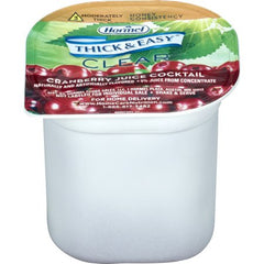 Hormel Food Sales Thickened Beverage Thick & Easy® 4 oz. Portion Cup Cranberry Juice Cocktail Flavor Ready to Use Honey Consistency