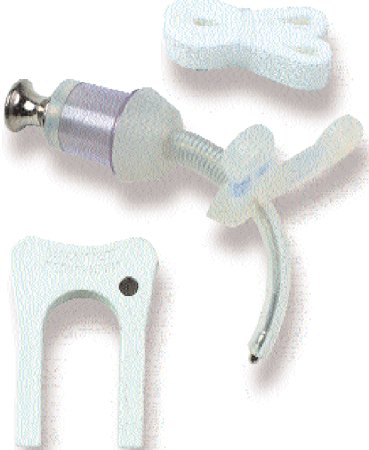 Smiths Medical Tracheostomy Tube Bivona® FlexTend™ Plus V Neck Flange Size 5.5 Uncuffed