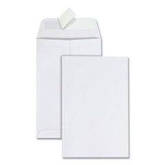 Quality Park™ Redi-Strip Catalog Envelope, #1, Cheese Blade Flap, Redi-Strip Closure, 6 x 9, White, 100/Box