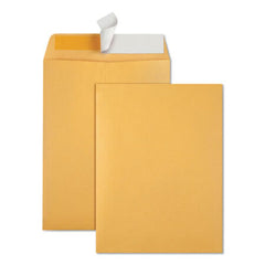 Quality Park™ Redi-Strip Catalog Envelope, #10 1/2, Cheese Blade Flap, Redi-Strip Closure, 9 x 12, Brown Kraft, 100/Box