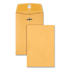 Quality Park™ Clasp Envelope, #35, Squar Flap, Clasp/Gummed Closure, 5 x 7.5, Brown Kraft, 100/Box