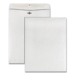Quality Park™ Clasp Envelope, #97, Squar Flap, Clasp/Gummed Closure, 10 x 13, White, 100/Box