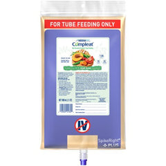 Nestle Healthcare Nutrition Tube Feeding Formula Compleat® Spike Right® Plus 33.8 oz. Bag Ready to Hang Unflavored Adult