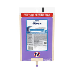 Nestle Healthcare Nutrition Tube Feeding Formula Impact® 33.8 oz. Bag Ready to Hang Unflavored Adult