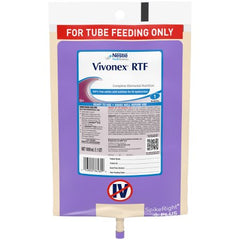 Nestle Healthcare Nutrition Tube Feeding Formula Vivonex® RTF 33.8 oz. Bag Ready to Hang Unflavored Adult