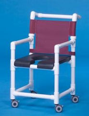 IPU Shower Chair ipu® Fixed Arm PVC Frame Mesh Back