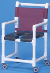 IPU Shower Chair ipu® Fixed Arm PVC Frame Mesh Back