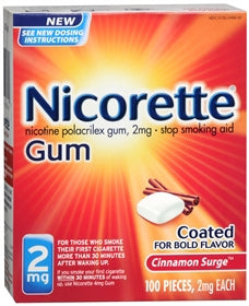 Glaxo Smith Kline Stop Smoking Aid Nicorette® 2 mg Strength Gum
