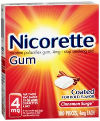 Glaxo Smith Kline Stop Smoking Aid Nicorette® 4 mg Strength Gum