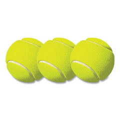 Champion Sports Tennis Balls, 2 1/2" Diameter, Rubber, Yellow, 3/Pack