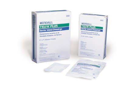 Cardinal Adhesive Dressing Telfa™ Plus 4 X 6 Inch Nonwoven Rectangle White Sterile