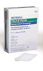 Cardinal Adhesive Dressing Telfa™ Plus 6 X 7 Inch Nonwoven Rectangle White Sterile