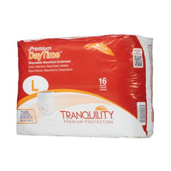 Principle Business Enterprises Unisex Adult Absorbent Underwear Tranquility® Premium DayTime™ Pull On with Tear Away Seams Large Disposable Heavy Absorbency - M-695737-2490 - Case of 64