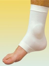 Alimed Compression Sleeve Silopad™ Malleolar One Size Fits Most White Ankle