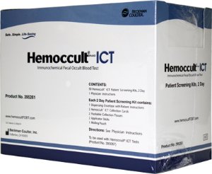 Hemocue Patient Sample Collection and Screening Kit Hemoccult® ICT 2-Day Colorectal Cancer Screening Fecal Occult Blood Test (iFOB or FIT) Stool Sample 50 Tests
